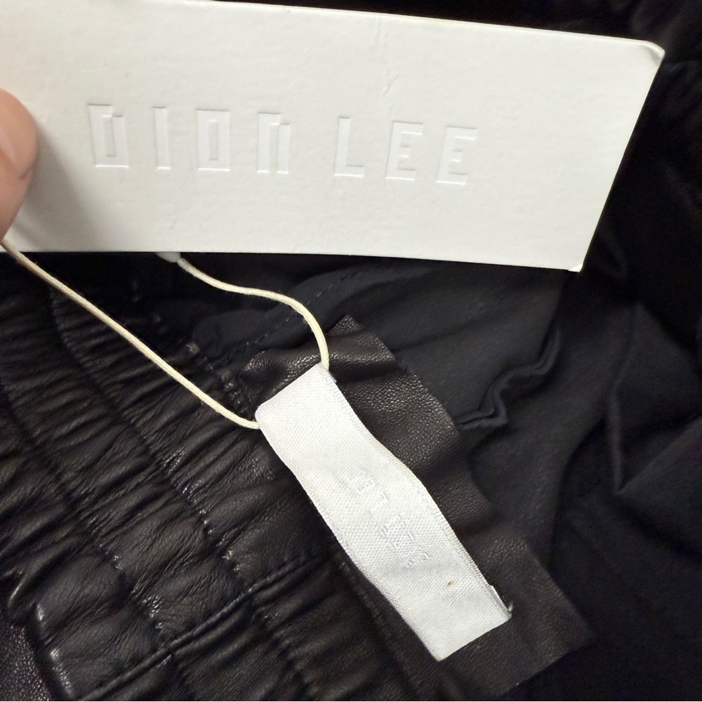 Dion Lee Lamb Leather Straight Wide Leg Pocket Cargo Pants - Picture 8 of 11